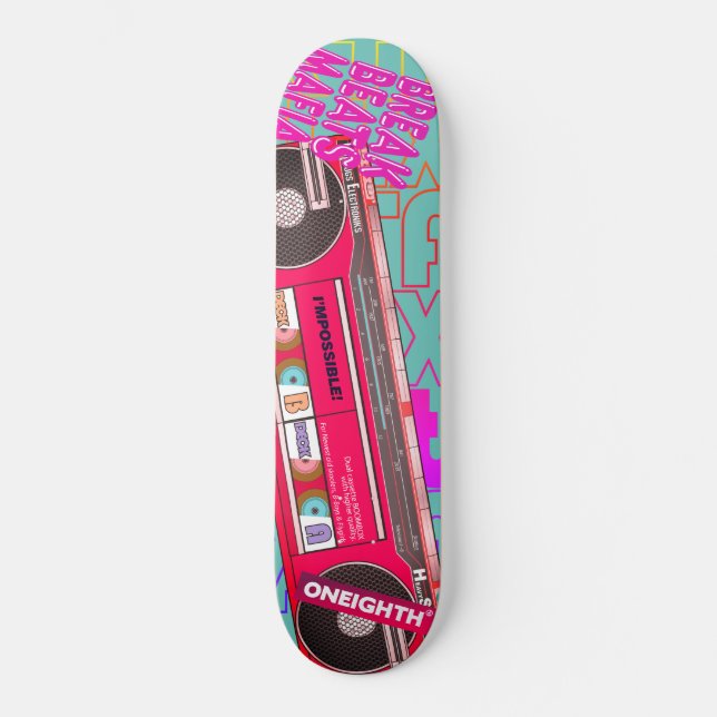 Skateboard Dual cassette boombox スケートボード (Anverso)