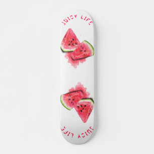 Skateboard Dulce Rojo Jugoso Pieces de sandía Tasty - Dibujo