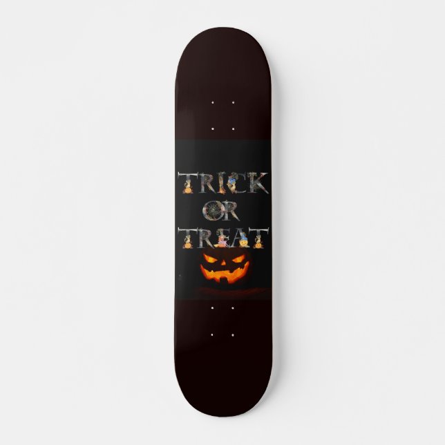 SKATEBOARD DULCES DE TRUCO, TRUCO O TRATO (Anverso )