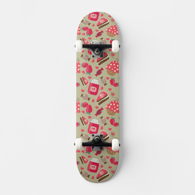 Skateboard Dulces retros (Anverso)