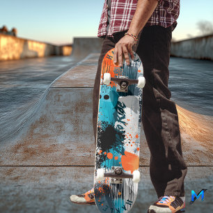 Skateboard Dynamic Splatter - Vive para Montar Abstracto