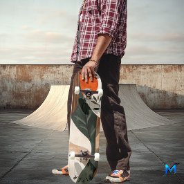 Skateboard Earthy Boho Minimalista - Natural Unisex