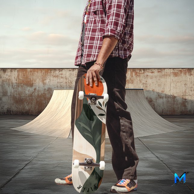 Skateboard Earthy Boho Minimalista - Natural Unisex (Subido por el creador)