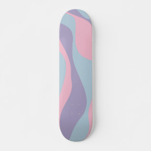 Skateboard Ebb and Flow 4 en Azul, Rosa y Lila