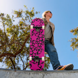 Skateboard Ebb y Flow 2 en magenta y negro