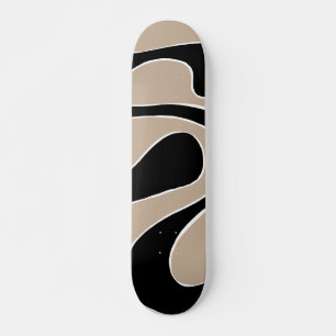 Skateboard Ebb y Flow 2 en Taupe, Negro y Blanco