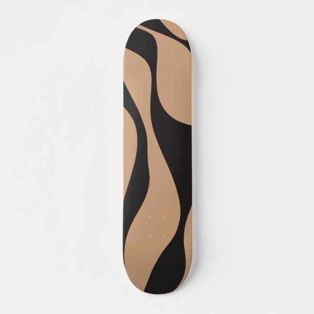 Skateboard Ebb y Flow 4 en Tan y Negro (Anverso )