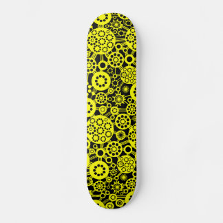 Skateboard Ecosistema - Amarillo sobre negro