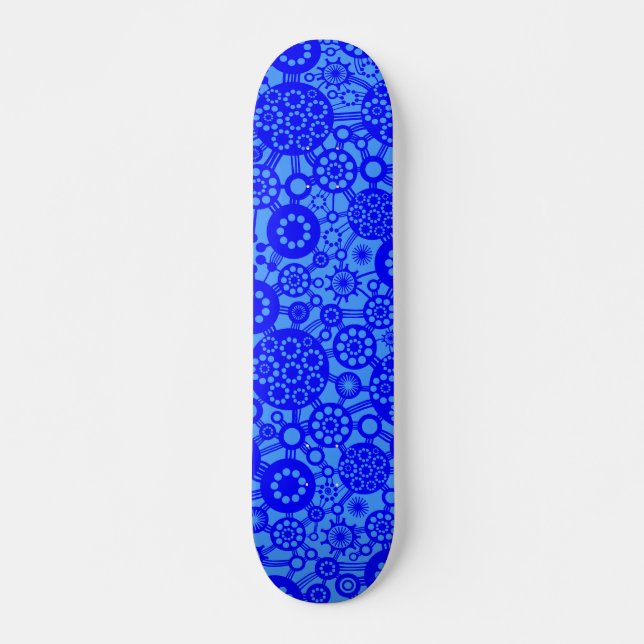 Skateboard Ecosistema: azul sobre azul bebé (Anverso )