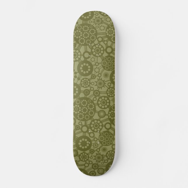 Skateboard Ecosistema: Drab de olivo en Khaki (Anverso)