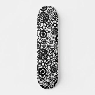 Skateboard Ecosistema - Negro sobre blanco