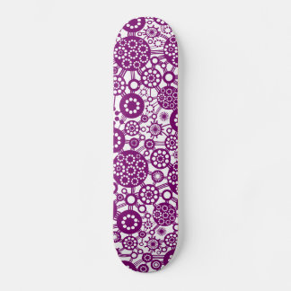 Skateboard Ecosistema - Pluma en blanco