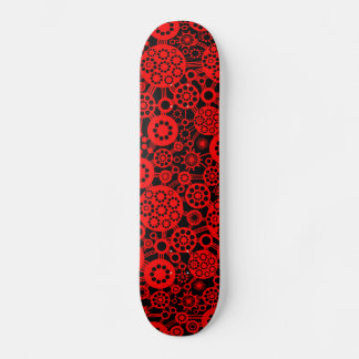 Skateboard Ecosistema - Rojo sobre negro