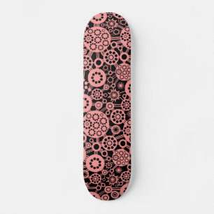 Skateboard Ecosistema - Rosa suave en negro