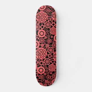 Skateboard Ecosistema - Rosa tropical en negro
