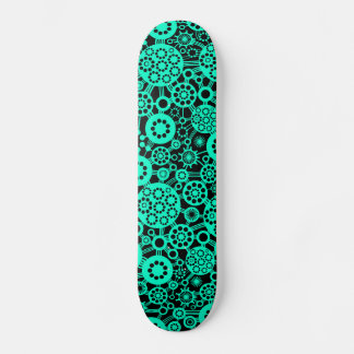 Skateboard Ecosistema - Turquesa en negro