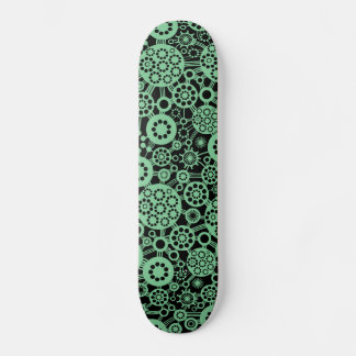 Skateboard Ecosistema - Verde oscuro sobre negro