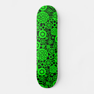 Skateboard Ecosistema - Verde sobre negro