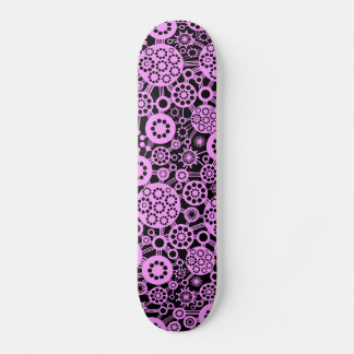 Skateboard Ecosistema - Violeta ligera sobre negro