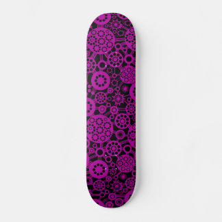 Skateboard Ecosistema - Violeta profunda en negro