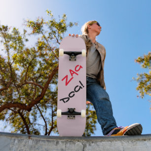 Skateboard Edgy Zag Dog Plum