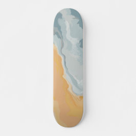 Skateboard Edición de verano de pintura pastel abstracta