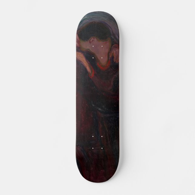 Skateboard Edvard Munch - El beso (Anverso)