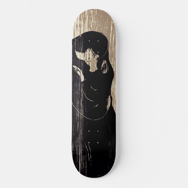 Skateboard Edvard Munch - El beso IV (Anverso)