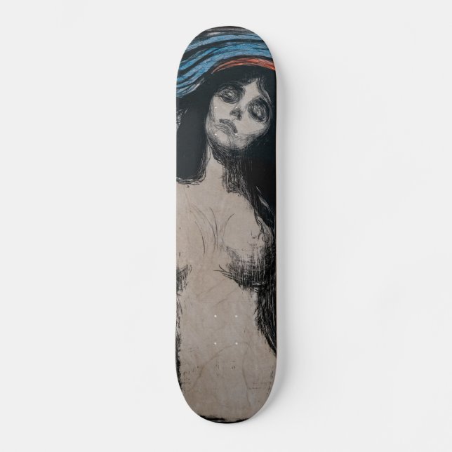 Skateboard Edvard Munch - Madonna Litografía (Anverso)