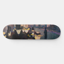 Skateboard Edvard Munch - Por la noche en la calle Karl Johan