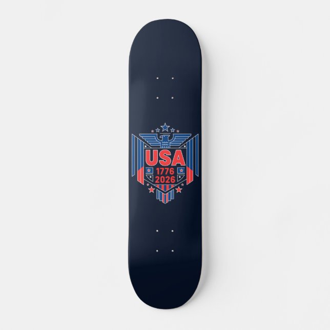 SKATEBOARD EE.UU. 1776-2026 (Anverso)