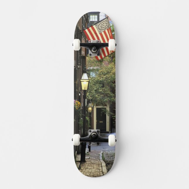 Skateboard EE. UU., Massachusetts, Boston, Beacon Hill. (Anverso)