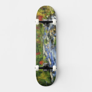 Skateboard EE. UU., Nueva York. Una cascada en el Adirondack