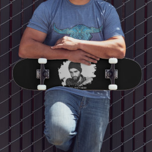 Skateboard Efecto de Foto Grabada Personalizada Moderna
