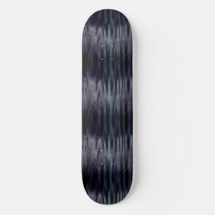 Skateboard Efecto metálico líquido negro