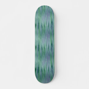 Skateboard Efecto metálico líquido verde