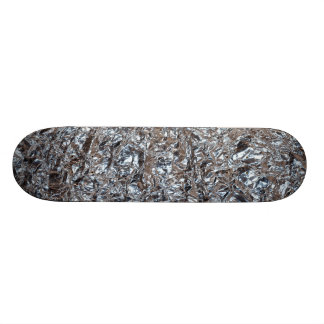 Skateboard efecto metalizado de plata