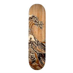 Skateboard El acento de madera de bambú del estilo de la gran