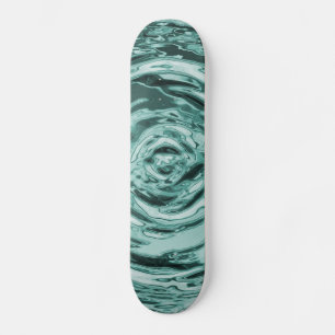 Skateboard El agua riega Verde azulado