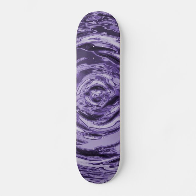 Skateboard El agua ripple púrpura (Anverso)