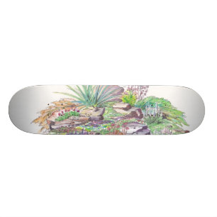 Skateboard El ajardinar alpino del jardín