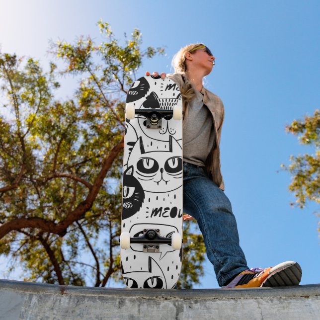Skateboard El amante de gatos definitivo - mascota Gato acoge (Exterior 1)