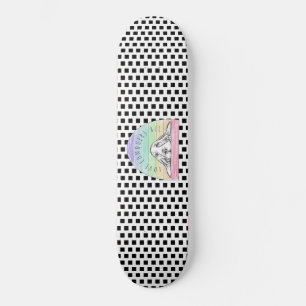 Skateboard el amor conquista a todo el perro rainbow basset