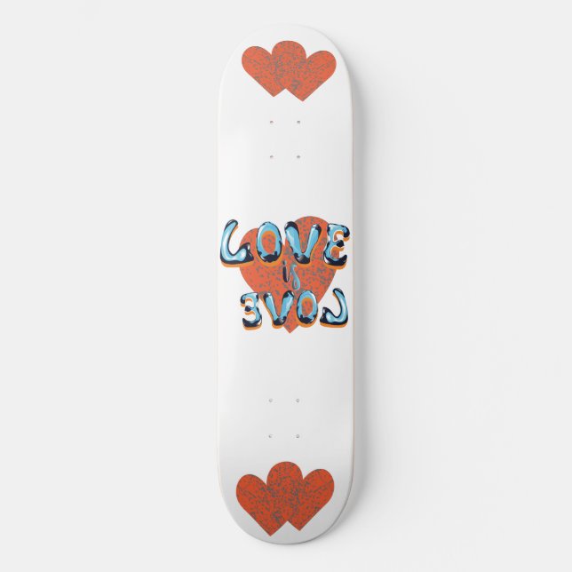 Skateboard El amor es amor (Anverso)