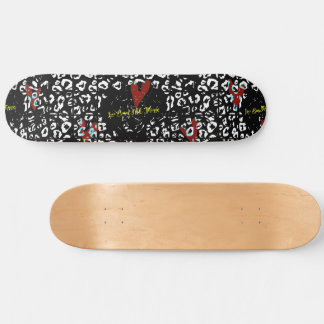 Skateboard El Amor Oce Todas Las Cosas Saluda La Escritura Cr