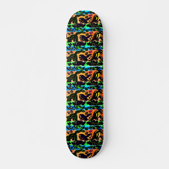 Skateboard El arte de Dino tan genial (Anverso )
