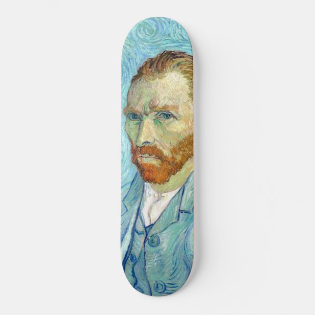 Skateboard El autorretrato de Van Gogh es una vibrante pintur (Anverso)