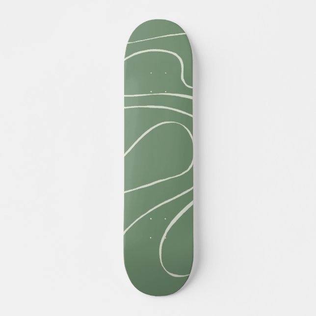 Skateboard El Bce y el Flujo 2 en Verde (Anverso )