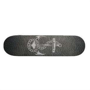 Skateboard El brillo de moda fresco del metal plateado