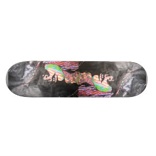 Skateboard El chica tatuado